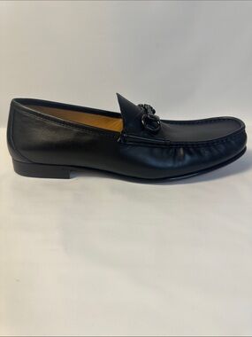 Quince Calf Skin Horsebit Leather Loafer Black Leather Men's Bit Loafers